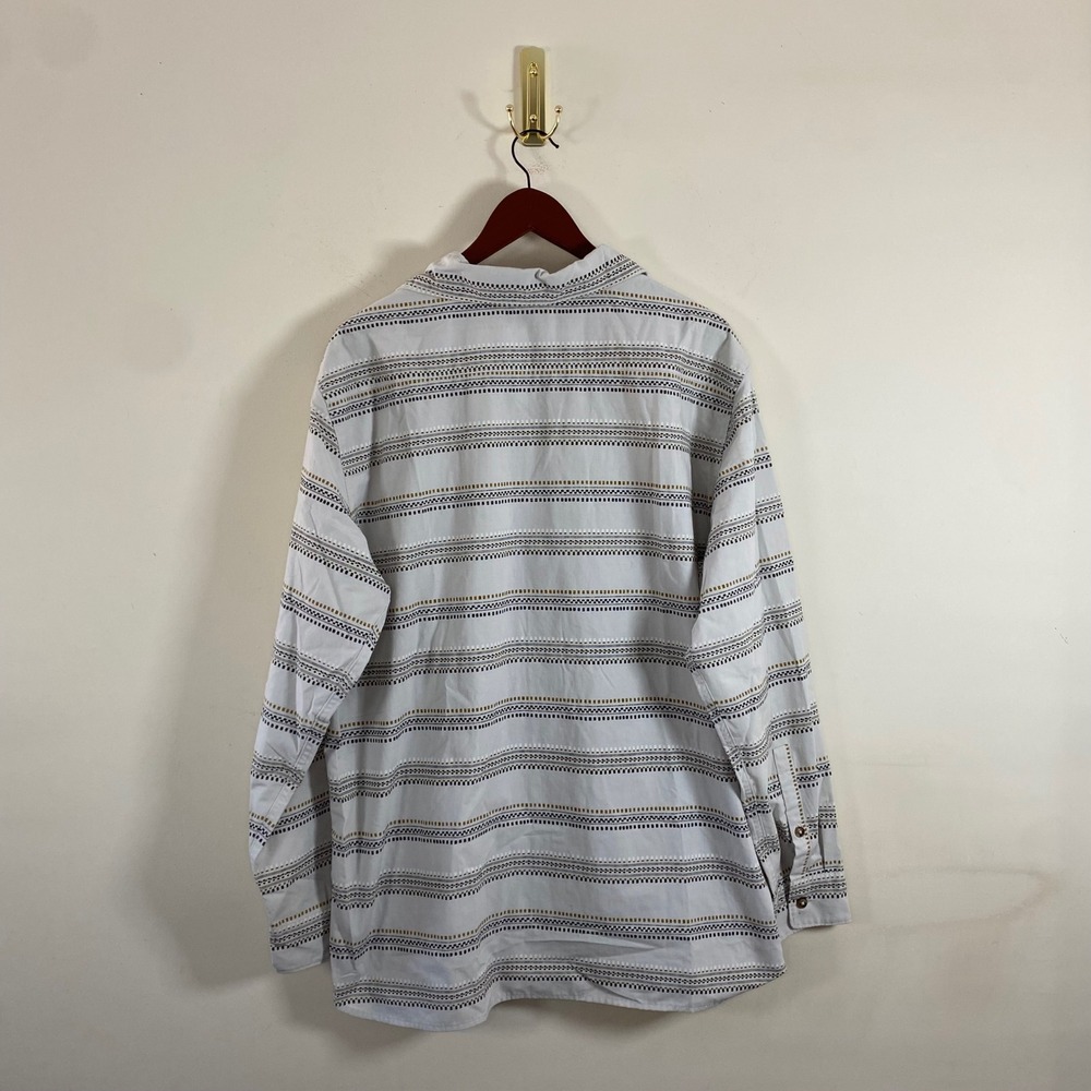 The North Face Button Down Long Sleeve Shirt Striped Mens XL Lightweight Western - Picture 5 of 7